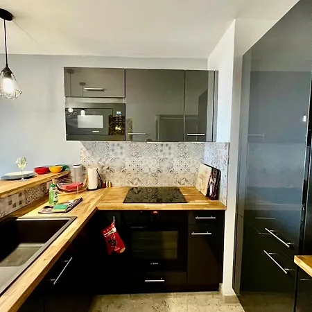 Apartment & Calme 3p Climatise 2 Vue Panoramique Parking Privatif En Sous Sol Nice